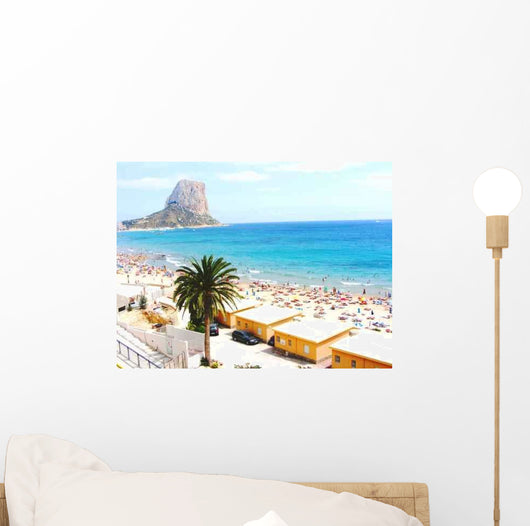 Beach with Calpe Ifach Wall Decal