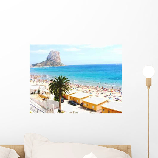 Beach with Calpe Ifach Wall Decal