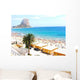 Beach with Calpe Ifach Wall Decal