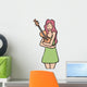 Woman holding violin Wall Decal