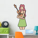 Woman holding violin Wall Decal