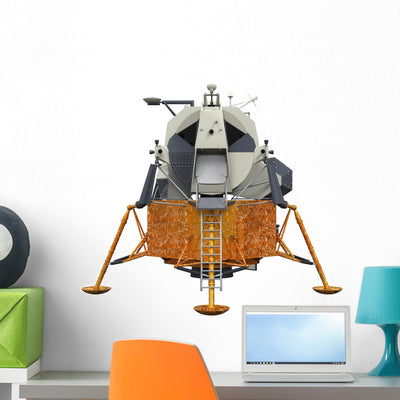 Apollo Lunar Module shown on a wall
