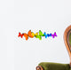 Rainbow butterflies border for Your design Wall Decal