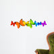 Rainbow butterflies border for Your design Wall Decal