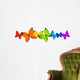 Rainbow butterflies border for Your design Wall Decal