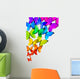 Rainbow Butterflies for Your Design Wall Decal