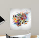 SPLATT Rainbow splatter Wall Decal