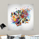SPLATT Rainbow splatter Wall Decal