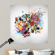 SPLATT Rainbow splatter Wall Decal