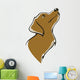my favorite pet, vector dog image Wall Decal