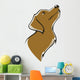 my favorite pet, vector dog image Wall Decal