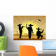 illustration of Mexican men Wall Mural