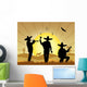 illustration of Mexican men Wall Mural