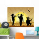 illustration of Mexican men Wall Mural