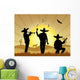 illustration of Mexican men Wall Mural