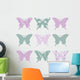 butterfly pattern butterflies Wall Decal