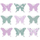 butterfly pattern butterflies Wall Decal