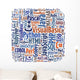 Word cloud programming languages or IT related Wall Decal