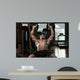 Man Doing Dumbbell Incline Bench Press Workout 