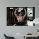 Man Doing Dumbbell Incline Bench Press Workout 