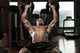 Man Doing Dumbbell Incline Bench Press Workout 