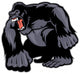 Big Gorilla mascot Wall Decal