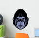 gorilla head mascot Wall Decal