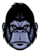 gorilla head mascot Wall Decal