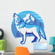 howling wolf Wall Decal