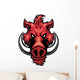razorback head mascot Wall Decal