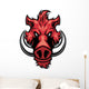 razorback head mascot Wall Decal