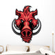 razorback head mascot Wall Decal