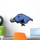 Running wild hog mascot Wall Decal