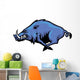 Running wild hog mascot Wall Decal