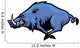 Running wild hog mascot Wall Decal