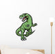 Raptor Dinosaur Mascot Wall Decal
