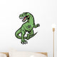 Raptor Dinosaur Mascot Wall Decal