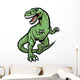 Raptor Dinosaur Mascot Wall Decal