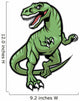 Raptor Dinosaur Mascot Wall Decal