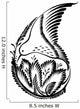 Floral Colibri Paisley Wall Decal