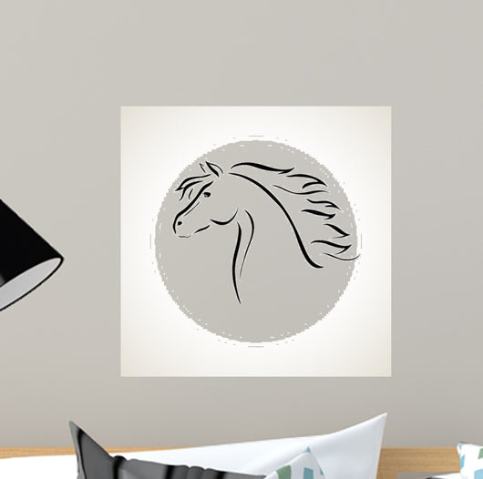 vector drawing horse 