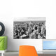 Chicago skyline aerial view Wall Mural