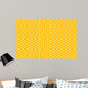 Gelb-oranges Wabenmuster Wall Decal
