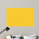 Gelb-oranges Wabenmuster Wall Decal