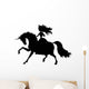 Princess and Unicorn Wall Decal