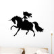 Princess and Unicorn Wall Decal