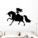 Princess and Unicorn Wall Decal