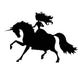 Princess and Unicorn Wall Decal