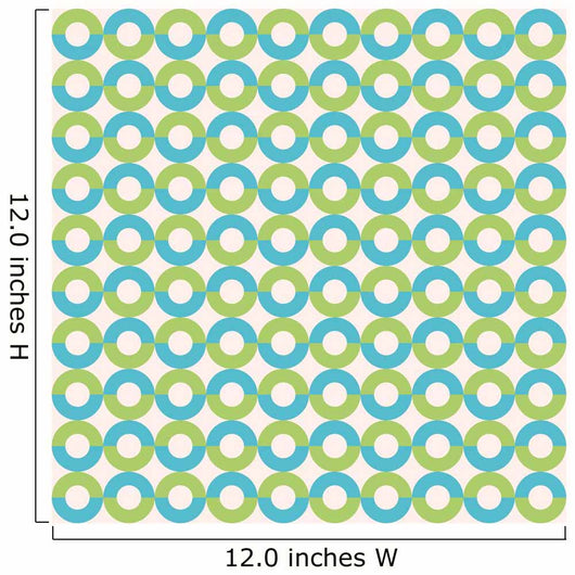 Circle Seamless Pattern Vector Wall Decal
