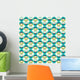 Circle Seamless Pattern Green Wall Decal Design 1